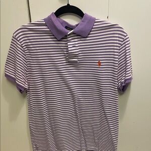 Polo by Ralph Lauren Lavender Striped Polo Shirt used size Large